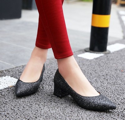新款婚鞋女韓版亮片紅色低跟平底孕婦結婚鞋中式婚紗敬酒伴娘鞋新娘鞋 岸森尖頭單鞋型號【價格 圖片 品牌 報價】-蘇寧易購富天興鞋帽服飾專營店