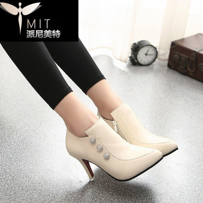 秋季女靴子靴子歐美英倫時(shí)尚百搭防滑女鞋子 派尼美特中筒靴型號(hào)【價(jià)格 圖片 品牌 報(bào)價(jià)】-蘇寧易購派尼美特服飾鞋帽專營店