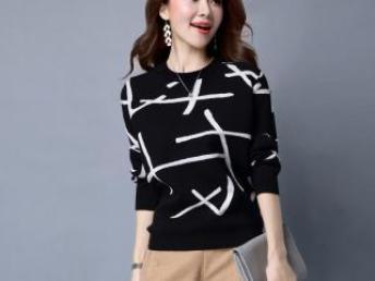 圖 2016年秋冬新款女款圓領(lǐng)毛衣女式毛衣廠家直銷 廣州服裝 鞋帽 箱包