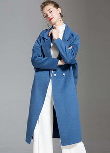 【品牌服裝拿貨貨源歐伊苪詩(shī)山羊絨雙面羊絨大衣毛呢】- 